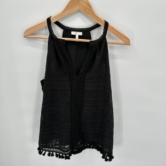 JOIE Eliska Tank Blouse in Black Caviar // XS - Picture 6 of 14